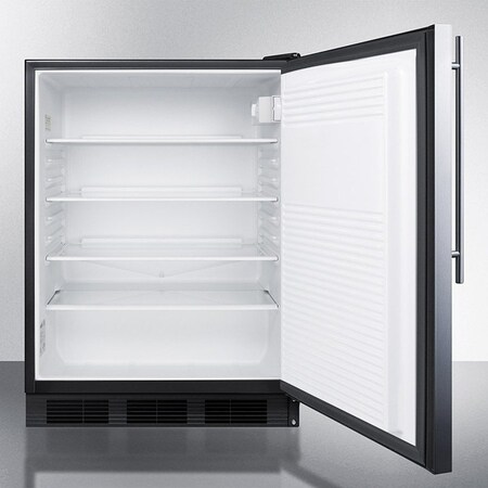 Summit Appliance Div. Summit-Built-In Undercounter All-Refrigerator, Black, 32"H For ADA Counters FF7BKBISSHVADA
